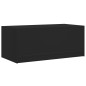 vidaXL Mesa de centro con puertas de vidrio negra 102x50x42 cm vidaXL Mesa de centro con puertas de vidrio negra 102x50x42 cm