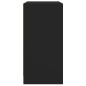 vidaXL Armario auxiliar con puertas de vidrio negro 68x37x75,5 cm vidaXL Armario auxiliar con puertas de vidrio negro 68x37x75,5 cm