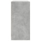 vidaXL Armario auxiliar puertas de vidrio gris hormigón 68x37x75,5 cm