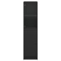 vidaXL Aparador con puerta de vidrio negro 35x37x142 cm vidaXL Aparador con puerta de vidrio negro 35x37x142 cm
