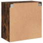 vidaXL Mueble de pared puertas de vidrio roble ahumado 68x37x68,5 cm vidaXL Mueble de pared puertas de vidrio roble ahumado 68x37x68,5 cm