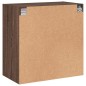 vidaXL Mueble de pared puertas de vidrio marrón roble 68x37x68,5 cm vidaXL Mueble de pared puertas de vidrio marrón roble 68x37x68,5 cm