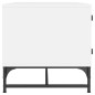 vidaXL Mesa de centro con puertas de vidrio blanca 68,5x50x50 cm vidaXL Mesa de centro con puertas de vidrio blanca 68,5x50x50 cm