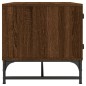 vidaXL Mesa de centro con puertas de vidrio marrón roble 68,5x50x50 cm vidaXL Mesa de centro con puertas de vidrio marrón roble 68,5x50x50 cm