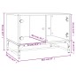 vidaXL Mesa de centro con puertas de vidrio marrón roble 68,5x50x50 cm vidaXL Mesa de centro con puertas de vidrio marrón roble 68,5x50x50 cm