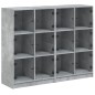 vidaXL Estantería con puertas madera de ingeniería gris 136x37x109 cm vidaXL Estantería con puertas madera de ingeniería gris 136x37x109 cm