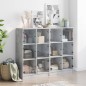 vidaXL Estantería con puertas madera de ingeniería gris 136x37x109 cm vidaXL Estantería con puertas madera de ingeniería gris 136x37x109 cm
