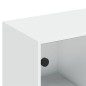 vidaXL Estantería con puertas madera de ingeniería negro 136x37x142 cm vidaXL Estantería con puertas madera de ingeniería negro 136x37x142 cm