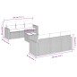 vidaXL Set sofás de jardín 7 piezas y cojines ratán sintético beige vidaXL Set sofás de jardín 7 piezas y cojines ratán sintético beige