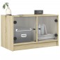 vidaXL Mueble de TV con puertas de vidrio roble Sonoma 68x37x42 cm vidaXL Mueble de TV con puertas de vidrio roble Sonoma 68x37x42 cm