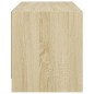 vidaXL Mueble de TV con puertas de vidrio roble Sonoma 68x37x42 cm vidaXL Mueble de TV con puertas de vidrio roble Sonoma 68x37x42 cm