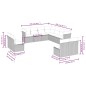 vidaXL Set de sofás de jardín 11pzas con cojines ratán sintético beige