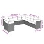 vidaXL Set de sofás de jardín 11pzas con cojines ratán sintético beige vidaXL Set de sofás de jardín 11pzas con cojines ratán sintético beige