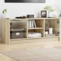 vidaXL Mueble de TV con puertas de vidrio roble Sonoma 102x37x42 cm vidaXL Mueble de TV con puertas de vidrio roble Sonoma 102x37x42 cm
