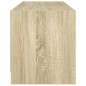 vidaXL Mueble de TV con puertas de vidrio roble Sonoma 102x37x42 cm vidaXL Mueble de TV con puertas de vidrio roble Sonoma 102x37x42 cm