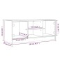 vidaXL Mueble de TV con puertas de vidrio blanco 102x37x42 cm