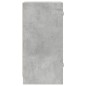 vidaXL Armario auxiliar puertas de vidrio gris hormigón 35x37x75,5 cm vidaXL Armario auxiliar puertas de vidrio gris hormigón 35x37x75,5 cm