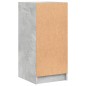 vidaXL Armario auxiliar puertas de vidrio gris hormigón 35x37x75,5 cm vidaXL Armario auxiliar puertas de vidrio gris hormigón 35x37x75,5 cm