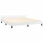 vidaXL Estructura de cama cabecero cuero sintético blanco 180x200 cm vidaXL Estructura de cama cabecero cuero sintético blanco 180x200 cm