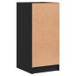 vidaXL Armario auxiliar con puertas de vidrio negro 35x37x75,5 cm vidaXL Armario auxiliar con puertas de vidrio negro 35x37x75,5 cm