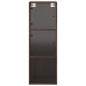 vidaXL Mueble de pared puertas de vidrio marrón roble 35x37x100 cm
