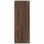 vidaXL Mueble de pared puertas de vidrio marrón roble 35x37x100 cm