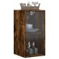 vidaXL Mueble de pared puertas de vidrio roble ahumado 35x37x68,5 cm vidaXL Mueble de pared puertas de vidrio roble ahumado 35x37x68,5 cm