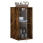 vidaXL Mueble de pared puertas de vidrio roble ahumado 35x37x68,5 cm vidaXL Mueble de pared puertas de vidrio roble ahumado 35x37x68,5 cm