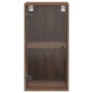 vidaXL Mueble de pared puertas de vidrio marrón roble 35x37x68,5 cm vidaXL Mueble de pared puertas de vidrio marrón roble 35x37x68,5 cm