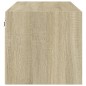 vidaXL Mueble de pared puertas de vidrio roble Sonoma 102x37x35 cm