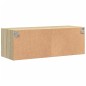 vidaXL Mueble de pared puertas de vidrio roble Sonoma 102x37x35 cm