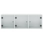 vidaXL Mueble de pared con puertas de vidrio blanco 102x37x35 cm vidaXL Mueble de pared con puertas de vidrio blanco 102x37x35 cm