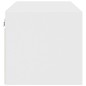 vidaXL Mueble de pared con puertas de vidrio blanco 102x37x35 cm vidaXL Mueble de pared con puertas de vidrio blanco 102x37x35 cm