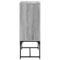 vidaXL Armario auxiliar puertas de vidrio gris Sonoma 69x37x100 cm vidaXL Armario auxiliar puertas de vidrio gris Sonoma 69x37x100 cm