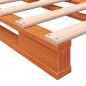 vidaXL Cama de palets madera maciza de pino marrón cera 180x200 cm vidaXL Cama de palets madera maciza de pino marrón cera 180x200 cm