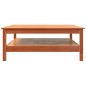 vidaXL Mesa de centro madera maciza de pino marrón cera 100x100x40 cm vidaXL Mesa de centro madera maciza de pino marrón cera 100x100x40 cm