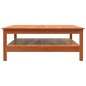 vidaXL Mesa de centro madera maciza de pino marrón cera 100x100x40 cm vidaXL Mesa de centro madera maciza de pino marrón cera 100x100x40 cm