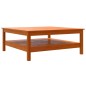 vidaXL Mesa de centro madera maciza de pino marrón cera 100x100x40 cm vidaXL Mesa de centro madera maciza de pino marrón cera 100x100x40 cm