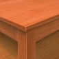 vidaXL Mesa de centro madera maciza de pino marrón cera 100x100x40 cm vidaXL Mesa de centro madera maciza de pino marrón cera 100x100x40 cm