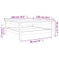 vidaXL Mesa de centro madera maciza de pino marrón cera 100x100x40 cm vidaXL Mesa de centro madera maciza de pino marrón cera 100x100x40 cm