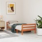 vidaXL Estructura de cama madera maciza de pino marrón cera 90x200 cm vidaXL Estructura de cama madera maciza de pino marrón cera 90x200 cm