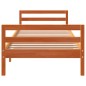 vidaXL Estructura de cama madera maciza de pino marrón cera 90x200 cm vidaXL Estructura de cama madera maciza de pino marrón cera 90x200 cm