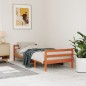 vidaXL Estructura de cama madera maciza de pino marrón cera 90x190 cm vidaXL Estructura de cama madera maciza de pino marrón cera 90x190 cm