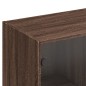 vidaXL Estantería con puertas madera marrón roble 136x37x142 cm vidaXL Estantería con puertas madera marrón roble 136x37x142 cm