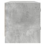 vidaXL Mueble de TV con puertas de vidrio gris hormigón 102x37x42 cm vidaXL Mueble de TV con puertas de vidrio gris hormigón 102x37x42 cm