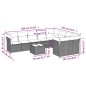 vidaXL Set de sofás de jardín 10 pzas cojines ratán sintético negro vidaXL Set de sofás de jardín 10 pzas cojines ratán sintético negro