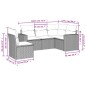 vidaXL Set de muebles de jardín 5 pzas y cojines ratán sintético negro vidaXL Set de muebles de jardín 5 pzas y cojines ratán sintético negro