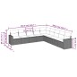 vidaXL Set de sofás de jardín 8 piezas y cojines ratán sintético negro vidaXL Set de sofás de jardín 8 piezas y cojines ratán sintético negro