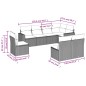vidaXL Set de sofás de jardín 8 piezas y cojines ratán sintético negro vidaXL Set de sofás de jardín 8 piezas y cojines ratán sintético negro