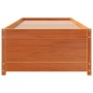 vidaXL Sofá cama de madera maciza de pino marrón cera 90x190 cm vidaXL Sofá cama de madera maciza de pino marrón cera 90x190 cm